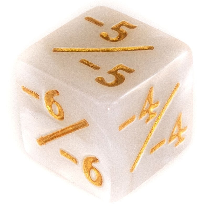 1 dice 6 negative modifier White Pearl