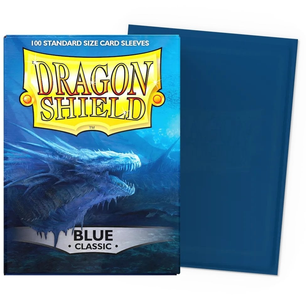 100 Pochettes Classic Format Standard Bleu - Dragon Shield