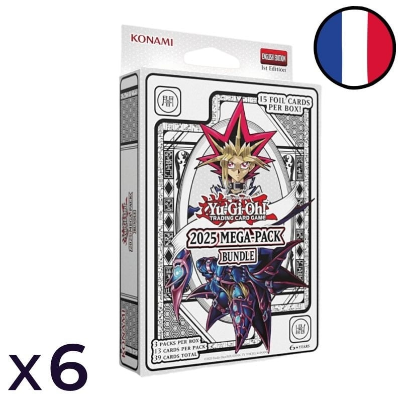 Lot de 6 Méga-Pack Bundles (sans boite en métal) - Yu-Gi-Oh! FR