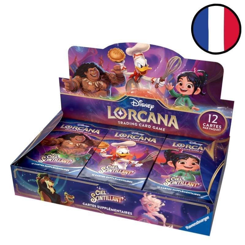 Display of 24 Shimmering Skies Booster Packs - Disney Lorcana FR