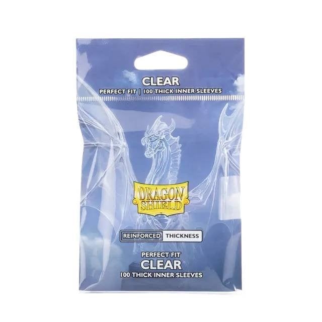 100 Sous-pochettes Perfect Fit Format Standard Thick Clear - Dragon Shield