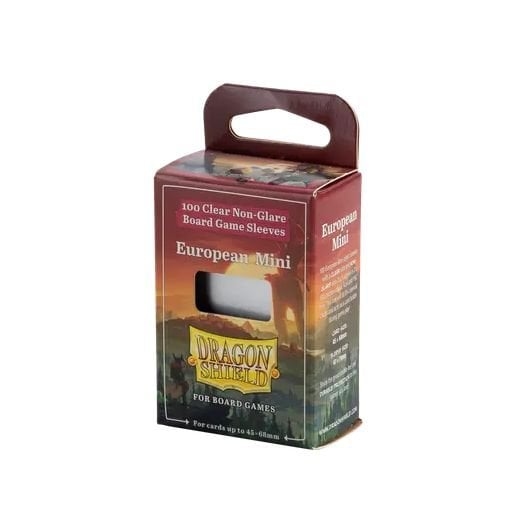 100 Protèges cartes European Mini 45x68mm - Board Game Dragon Shield