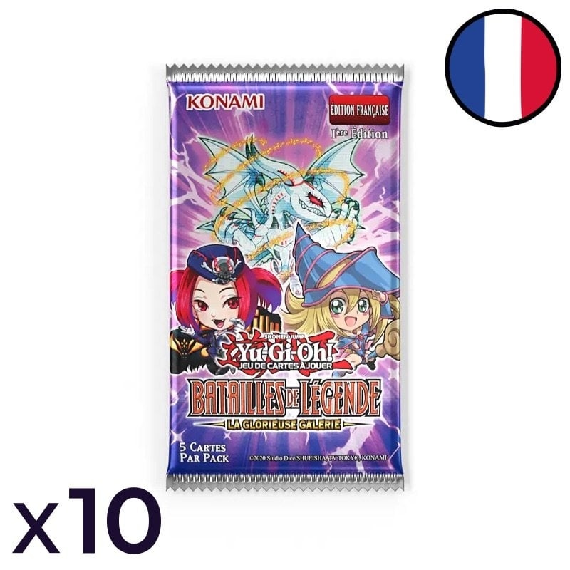 Battles of Legend: Glorious Gallery Set of 10 Booster Packs Yu-Gi-Oh! FR