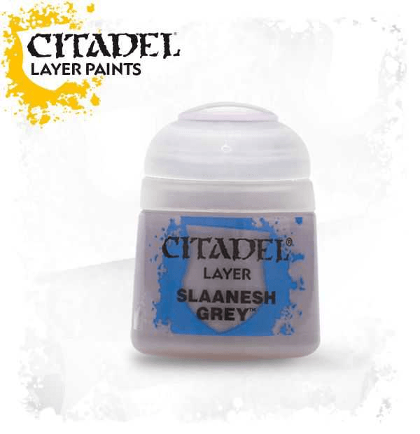 Pot de peinture Layer Slaanesh Grey 12ml 22-12 - Citadel