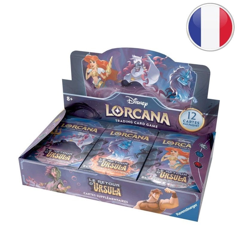 Display of 24 Ursula's Return Booster Packs - Disney Lorcana FR