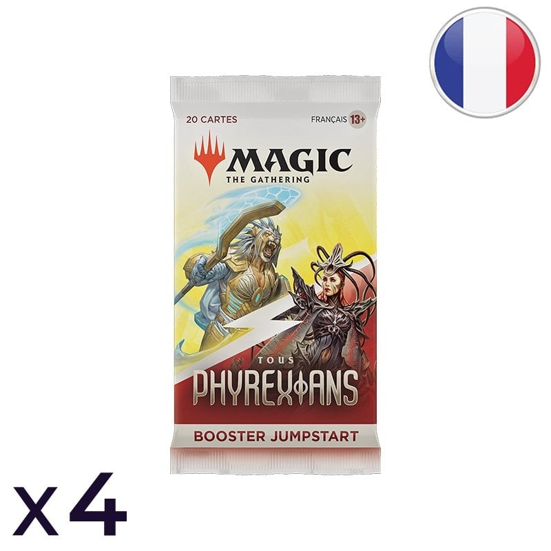 Lot de 4 boosters Jumpstart Tous phyrexians - Magic FR