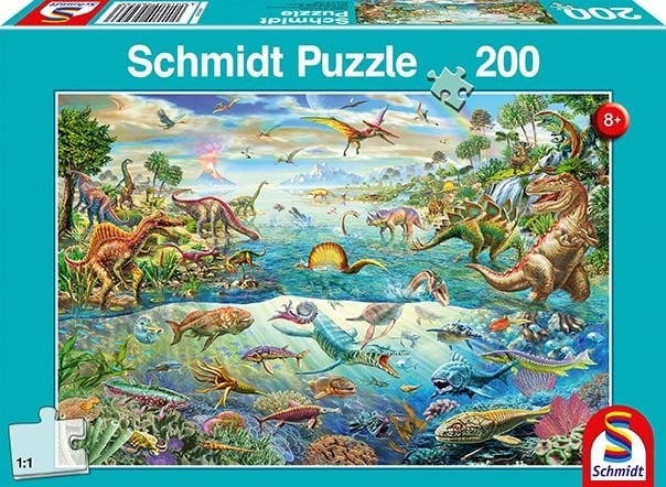 Puzzle 200 pièces - Découvre les Dinosaures
