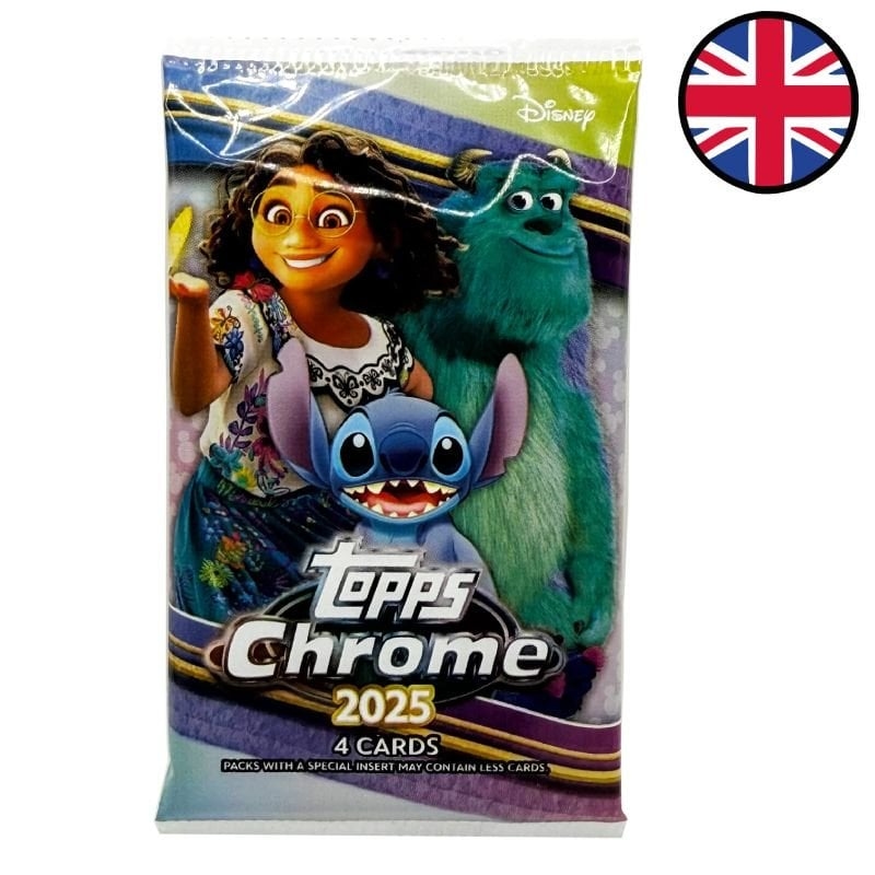 2025 Disney Chrome Value Box pack of 4 cards - Topps