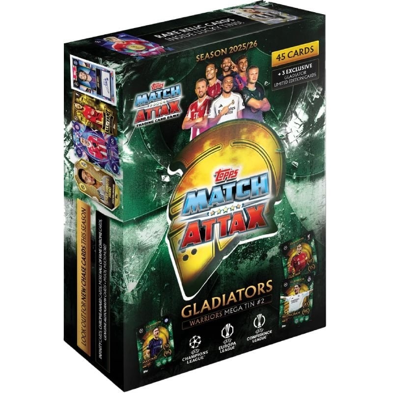 Match Attax 2025/26  Mega Tin - Gladiators Warriors -Topps