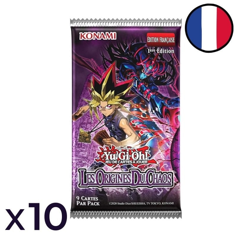 Lot de 10 Boosters Les Origines du Chaos - Yu-Gi-Oh! FR
