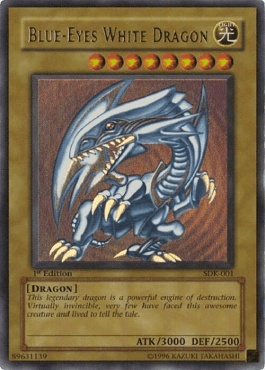 Dragon Blanc aux Yeux Bleus