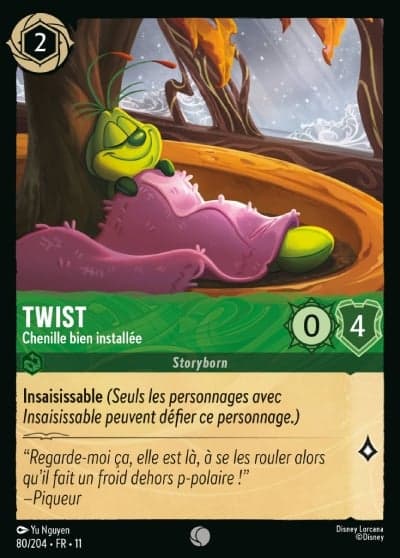 Twist - Chenille bien installée