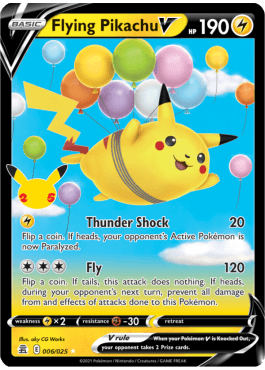 Pikachu Volant V  (CEL 006)