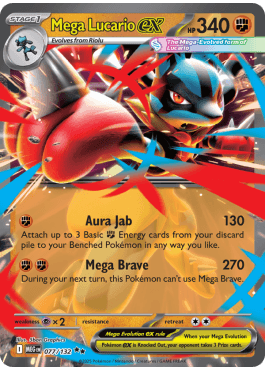 Mega Lucario ex  (MEG 077)
