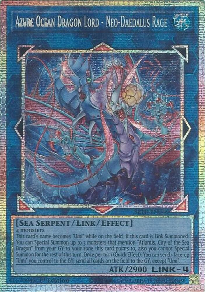 Seigneur Dragon Océan Azur - Rage du Néo-Dédale
