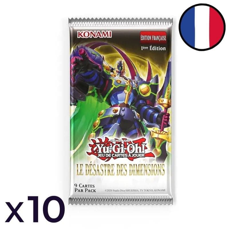 Set of 10 Doom of Dimensions Booster Packs - Yu-Gi-Oh! FR