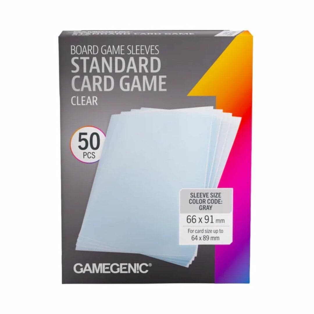 50 Standard Card Game Sleeves 66 x 91 mm - Gamegenic