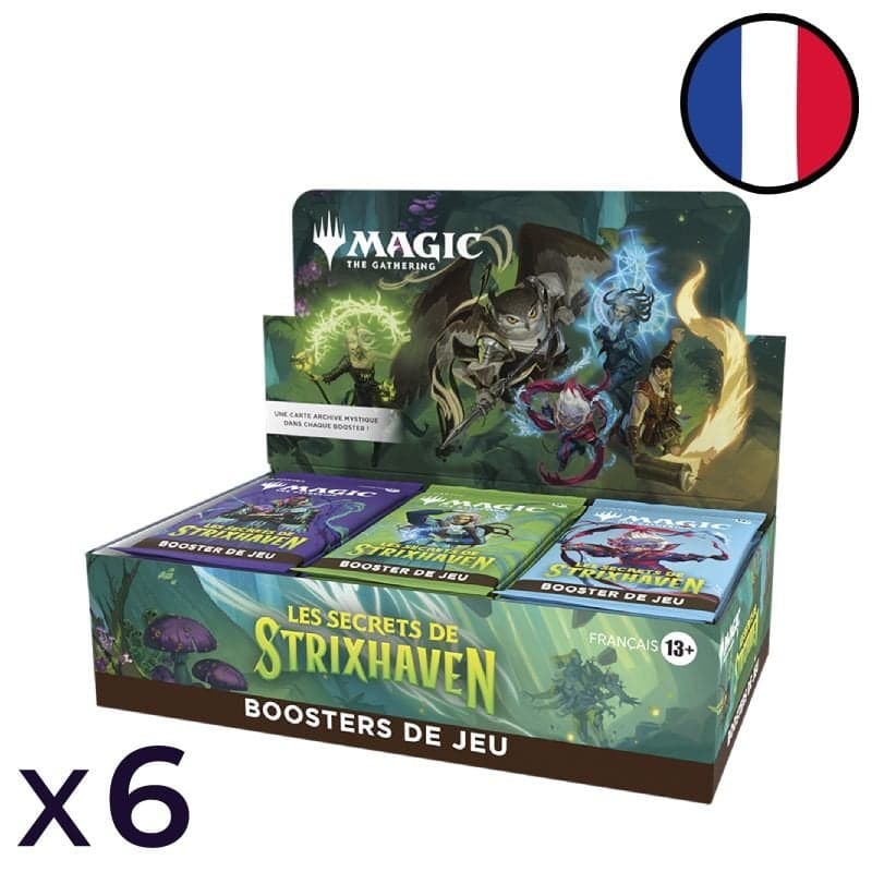 Secrets of Strixhaven Set of 6 Displays of 30 Play Boosters - Magic FR