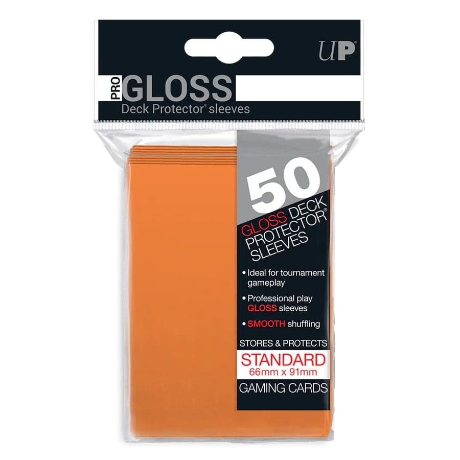 50 Deck Protector Sleeves Orange - Ultra Pro