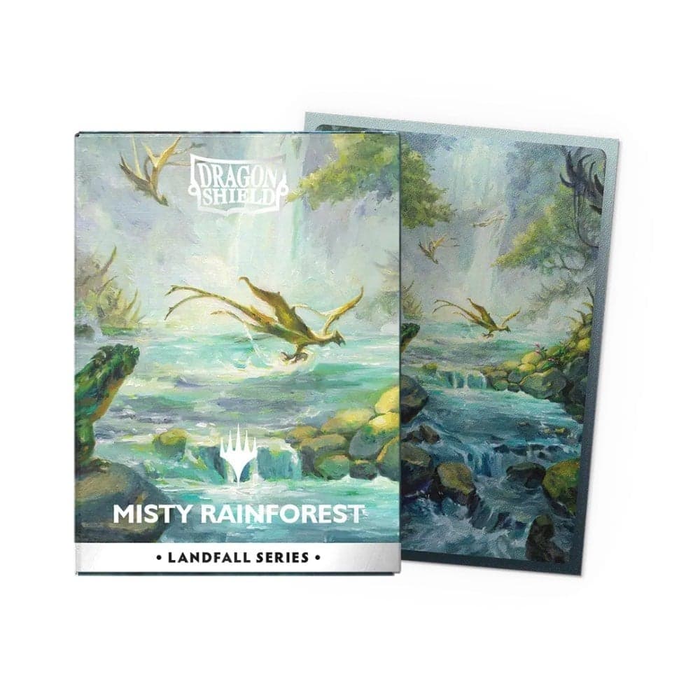 100 Misty Rainforest Dual Matte Art Standard Size Sleeves - Dragon Shield x Magic
