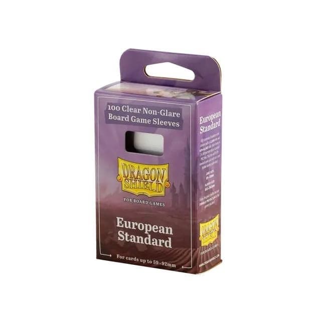 100 59x92mm European Standard sleeves - Board Game Dragon Shield