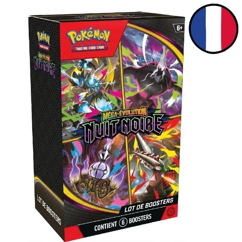 Bundle 6 boosters Méga-Évolution – Nuit Noire - Pokémon FR