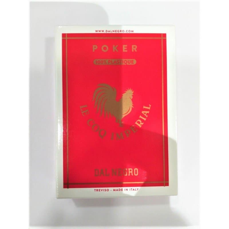 Le Coq Impérial - 54 Plastic Playing Cards Red Back