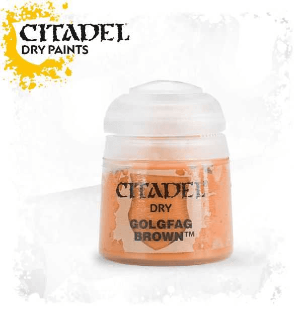 Pot of Dry Golgfag Brown paint 12ml 23-26 - Citadel