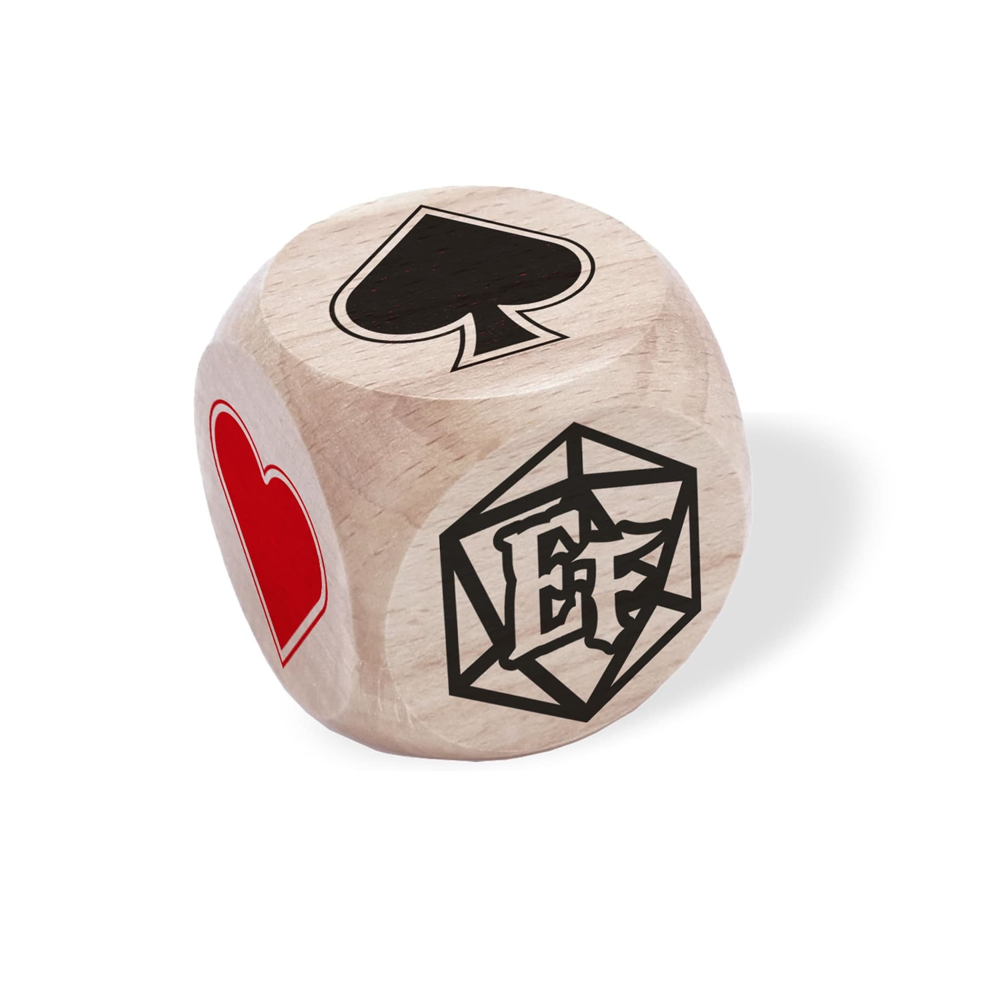 Dé belote en bois 30mm - Epic Forge