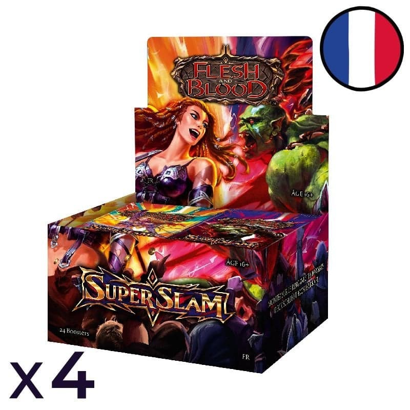 Super Slam Case of 4 displays of 24 booster packs - Flesh and Blood FR