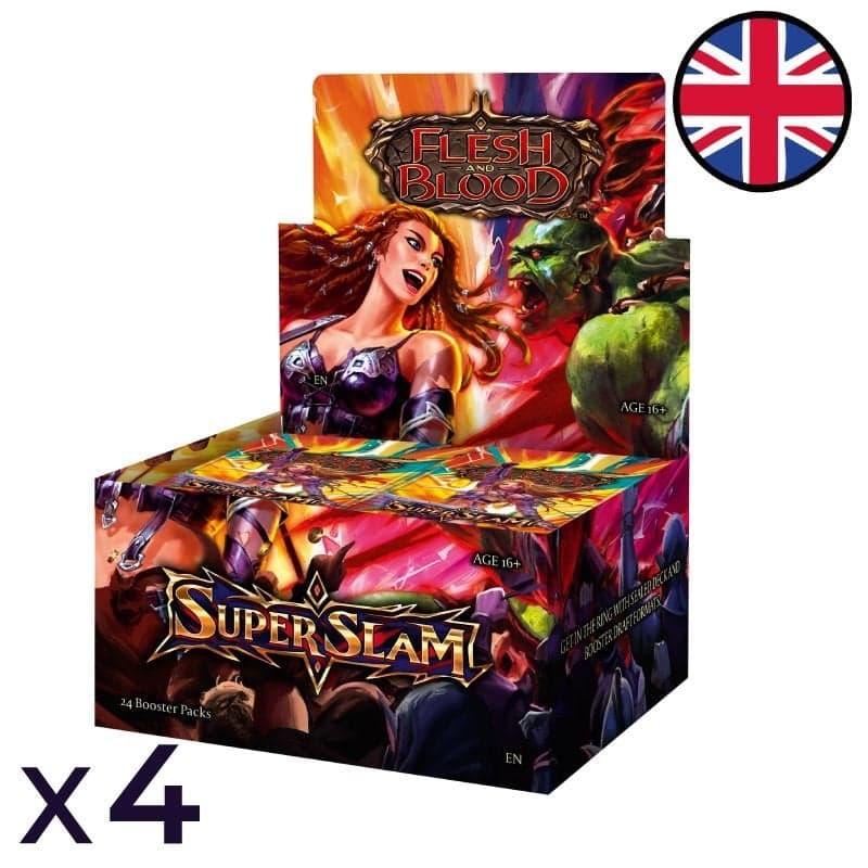 Super Slam Case of 4 displays of 24 booster packs - Flesh and Blood EN