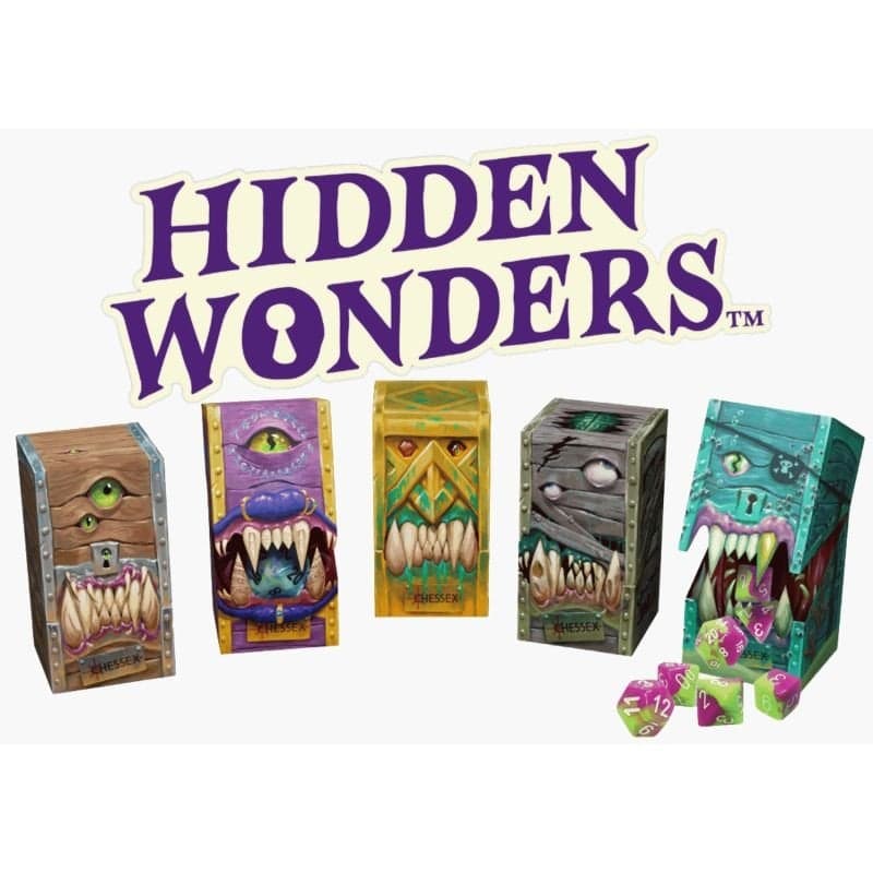 Chessex - Hidden Wonders Assorted 7-Die Polyhedral Set
