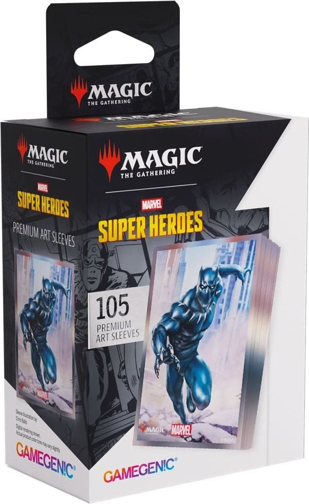 105 Marvel Super Heroes Premium Art Sleeves 66 x 92 mm - Black Panther - Gamegenic