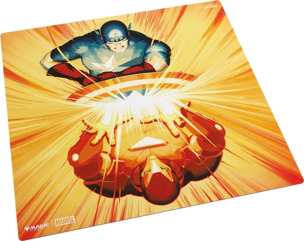 Tapis de jeu pour 2 joueurs Marvel Super Heroes - Iron Man / Captain America - Gamegenic