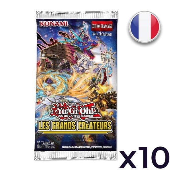 Lot de 10 Boosters Les Grands Créateurs - Yu-Gi-Oh! FR