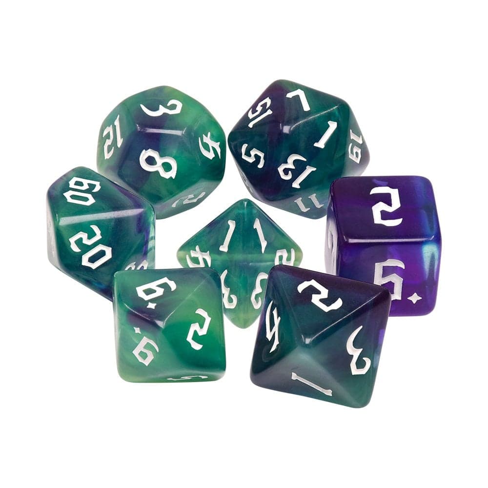 Lot de 7 dés - Green Goblins - Epic Forge