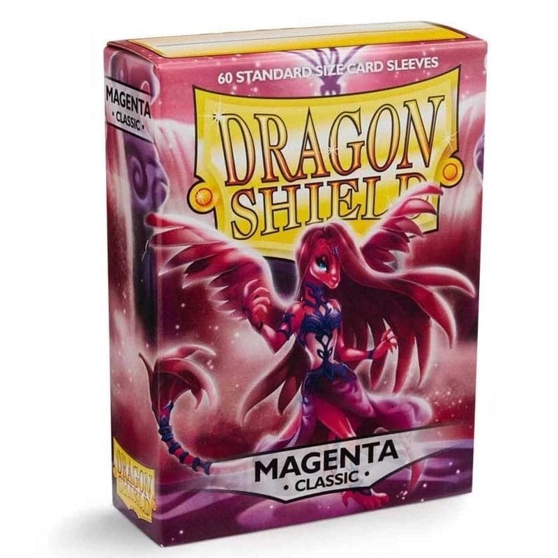 60 Magenta Classic Standard-Size Sleeves - Dragon Shield