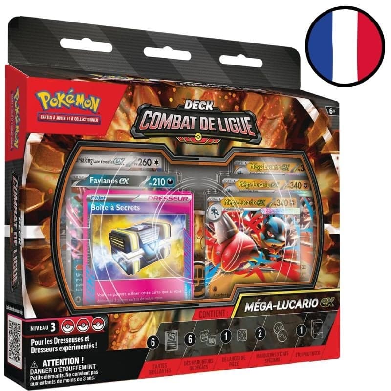 Deck Combat de Ligue Méga-Lucario‑ex - Pokémon FR