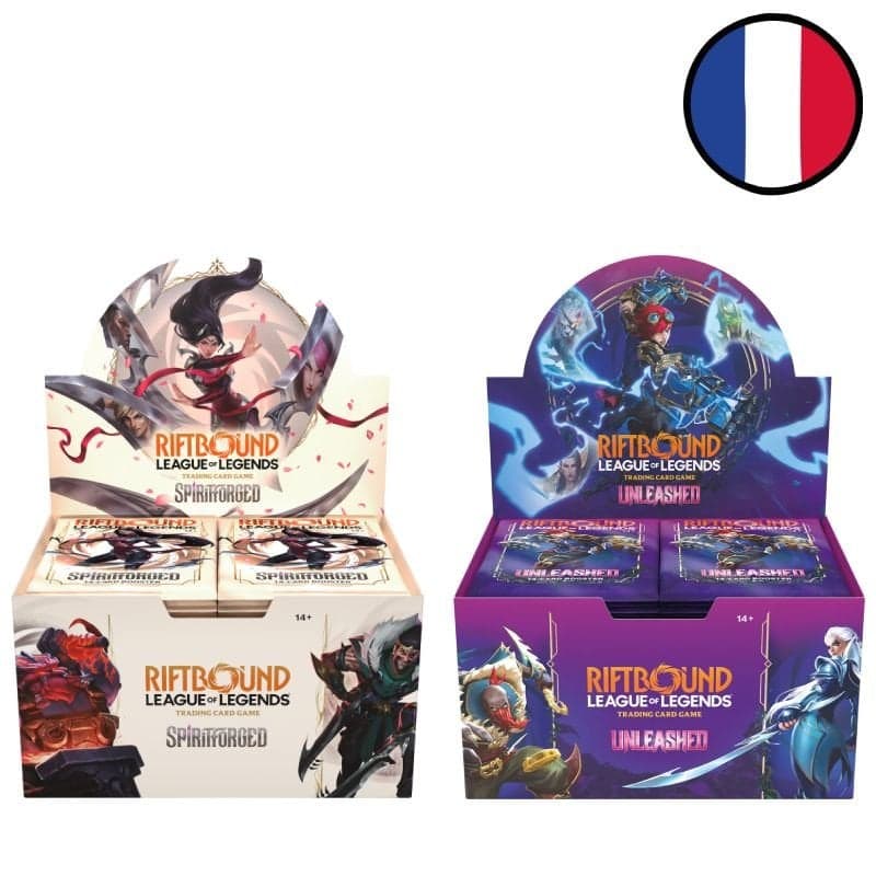 2 displays of 24 boosters : Spiritforged  + Unleashed - Riftbound: League of Legends TCG FR