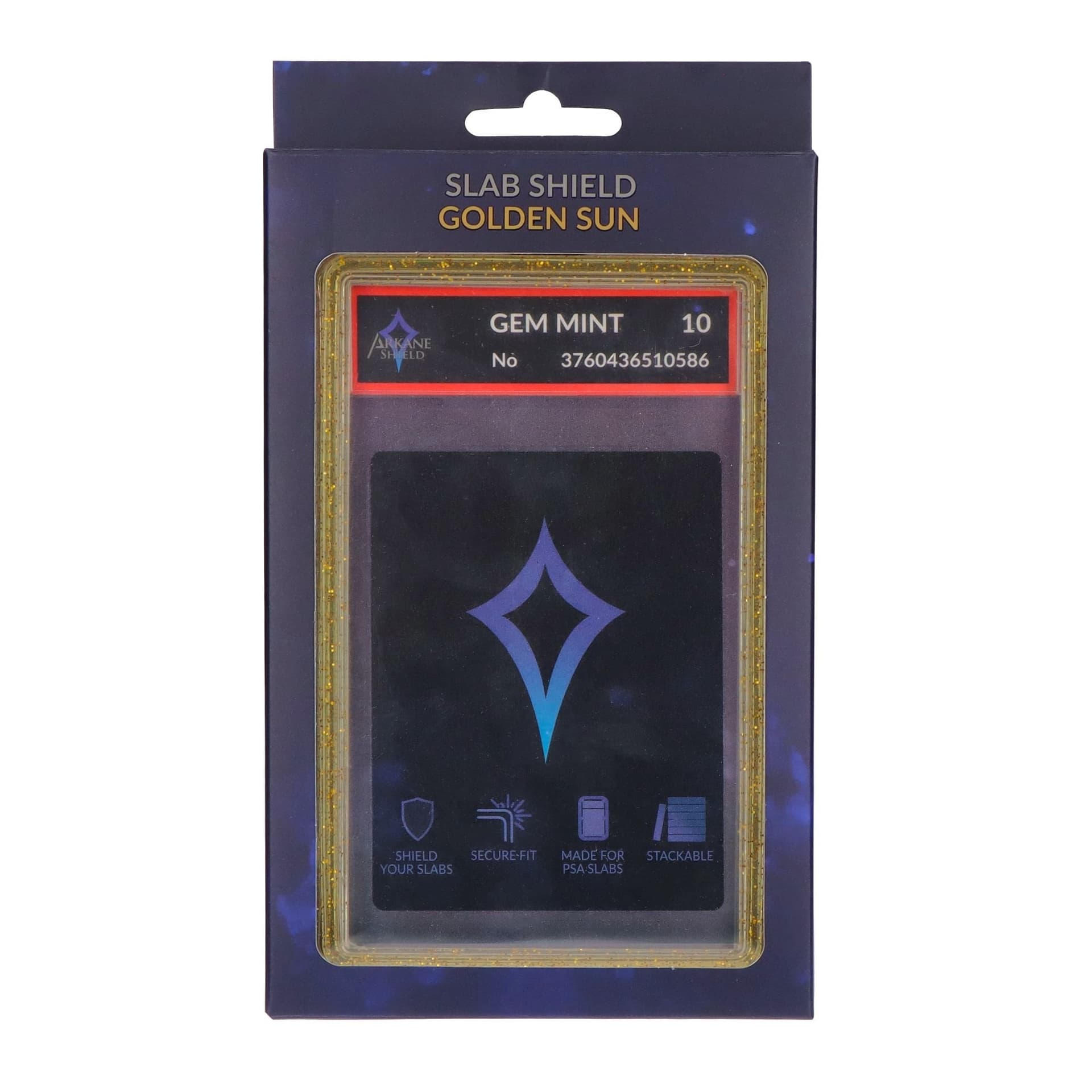 Boîtier de protection rigide pour carte gradée - Golden Sun - Arkane Shield