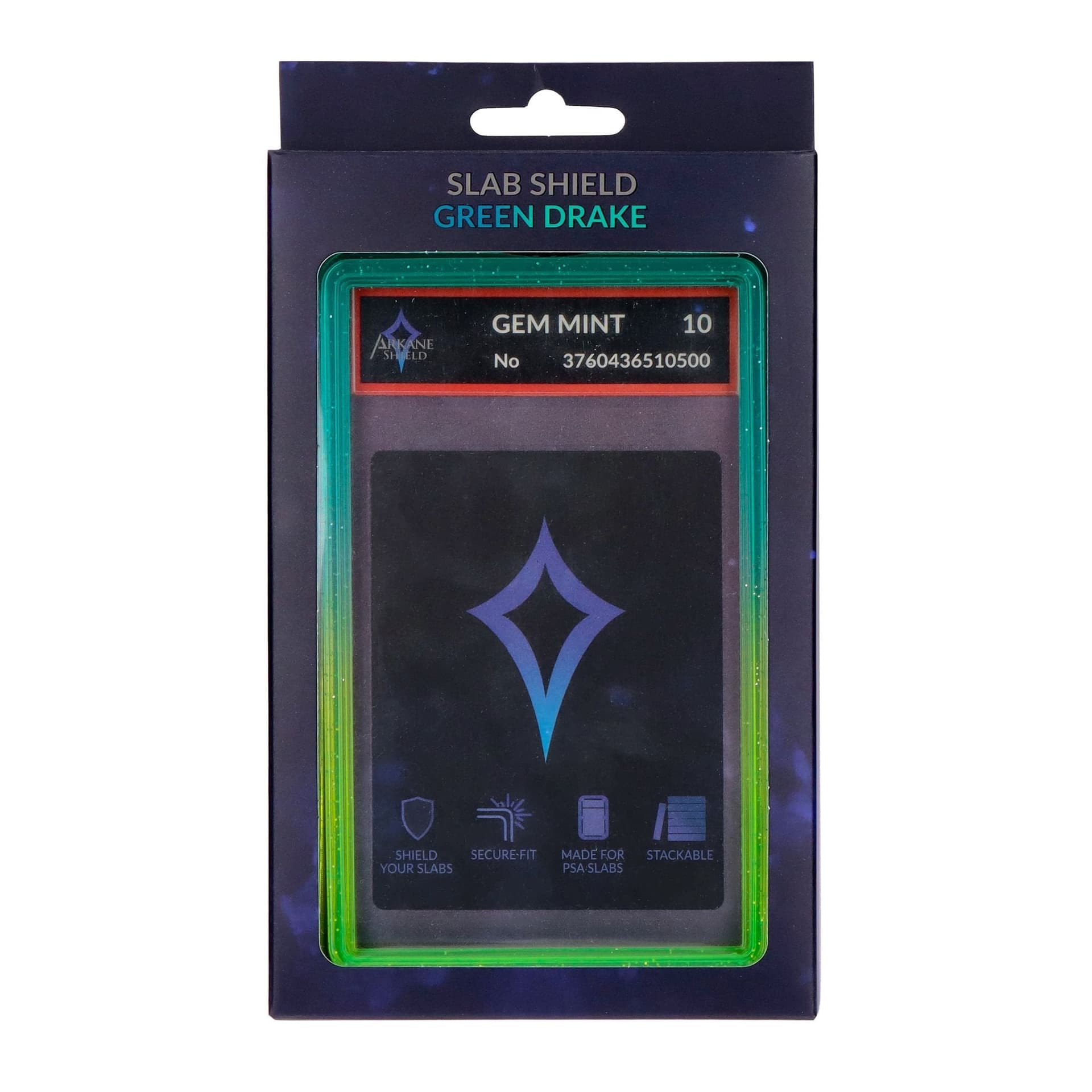 Boîtier de protection rigide pour carte gradée - Green Drake - Arkane Shield