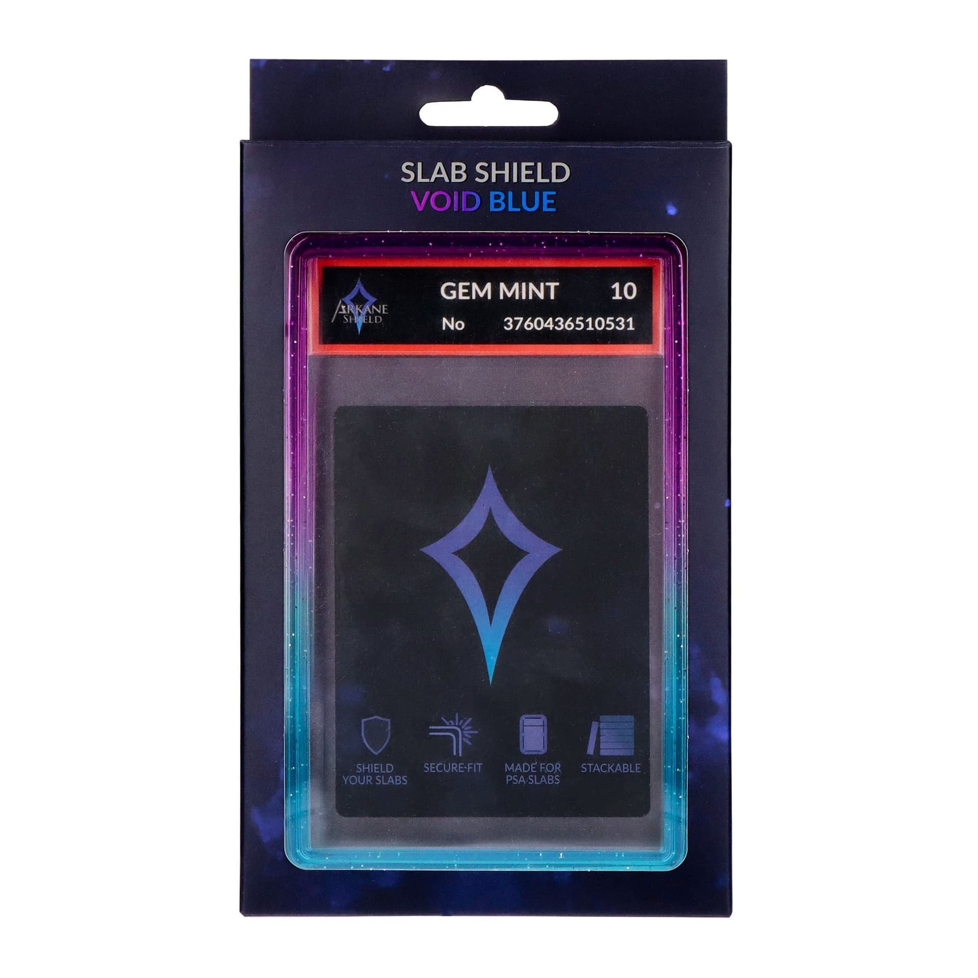 Boîtier de protection rigide pour carte gradée - Void Blue - Arkane Shield