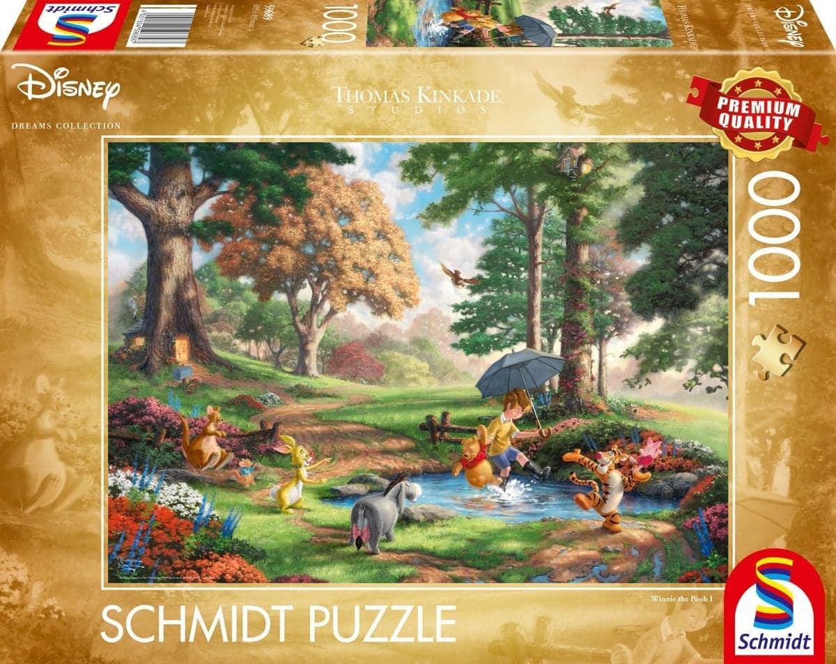 Puzzle 1000 pièces Disney - Kinkade : Winnie l'Ourson