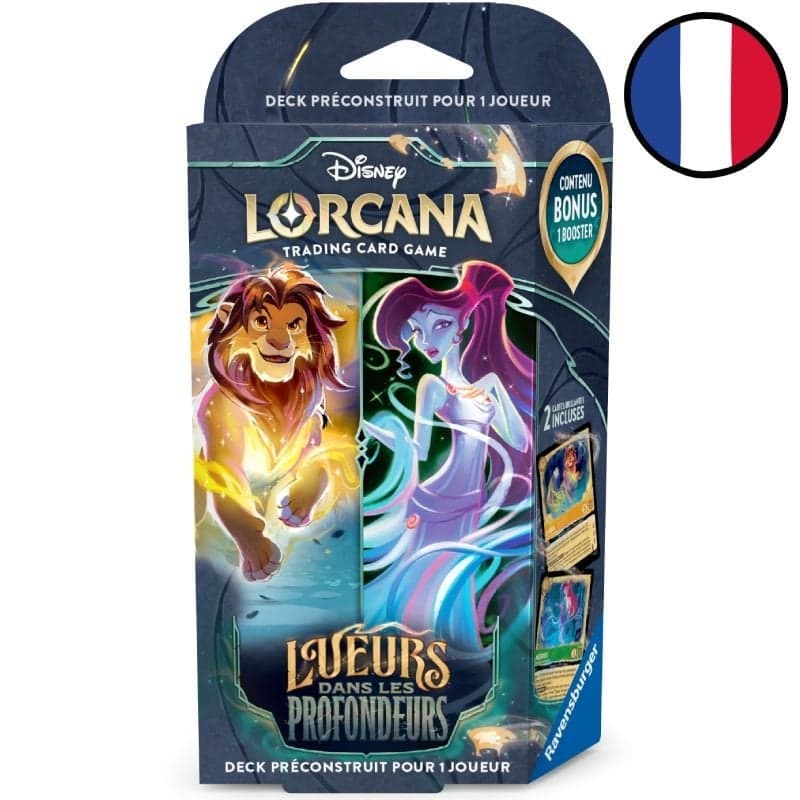 Deck de démarrage Simba et Megara - Lueurs dans les Profondeurs - Chapitre 10 - Disney Lorcana FR