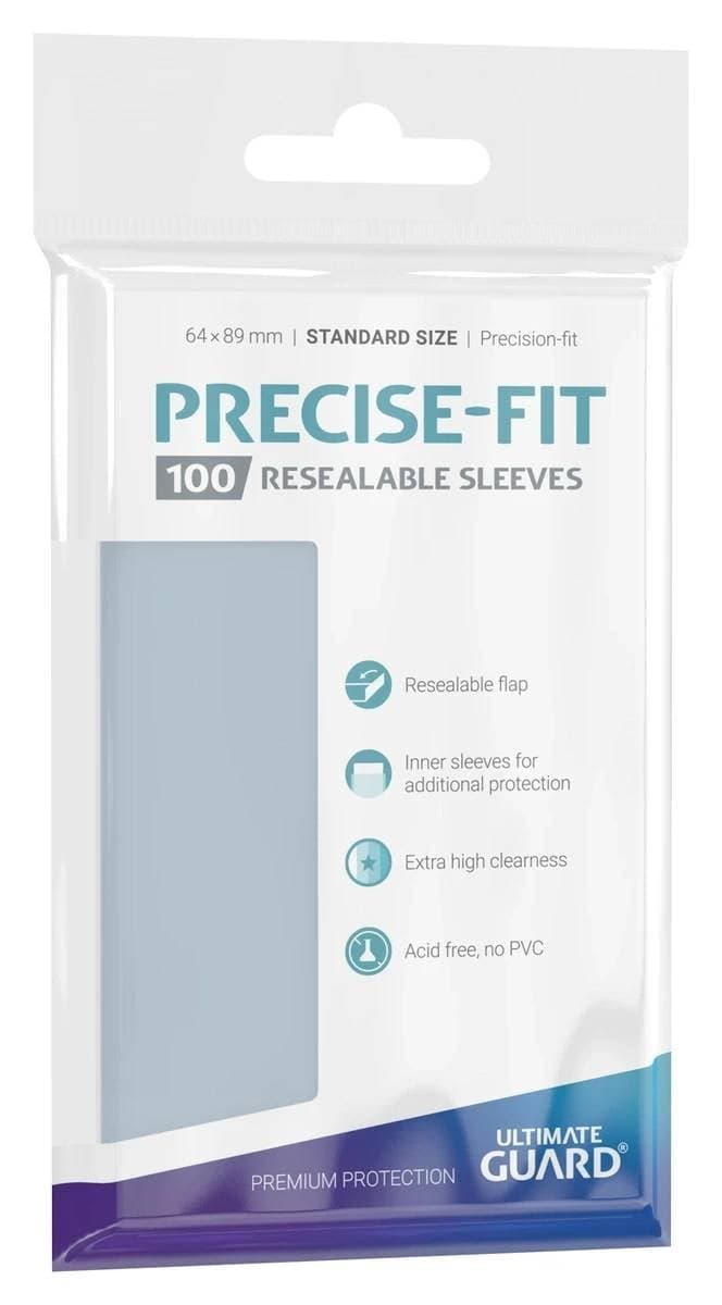 100 sous-pochettes Precise-Fit Refermables (64 x 89 mm) - Ultimate Guard