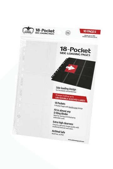 10 pages 18-Pocket White Side-Loading - Ultimate Guard