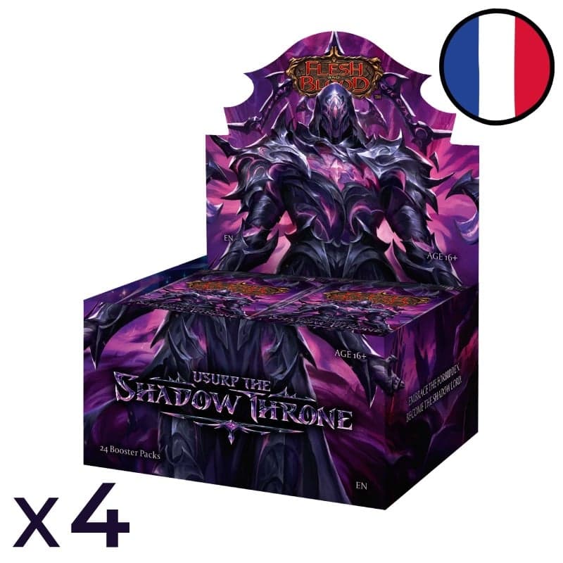 Carton de 4 Boites de 24 boosters Usurp the Shadow Throne - Flesh and Blood FR