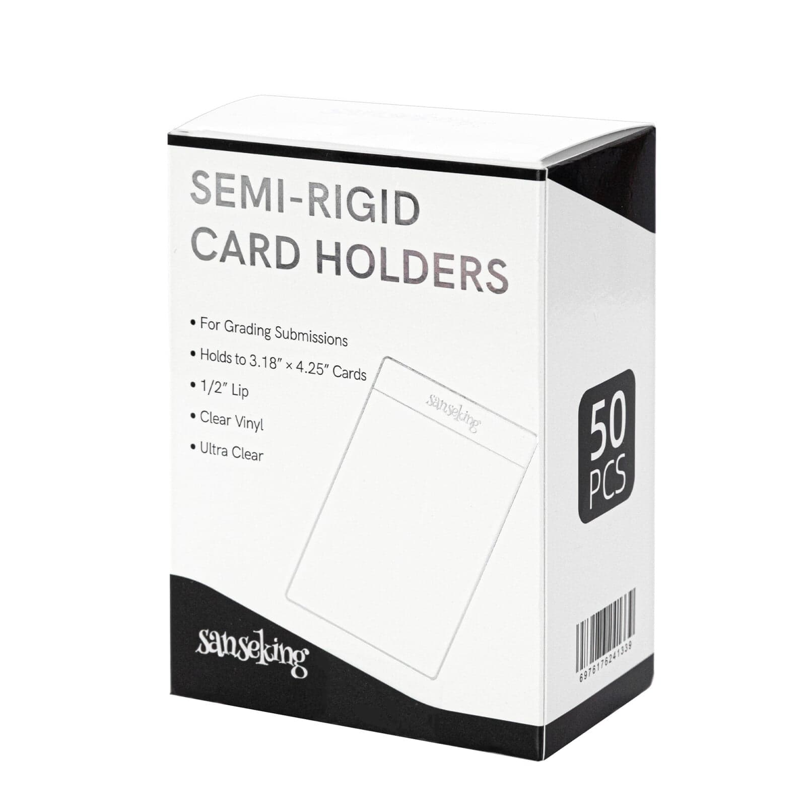 50 protections semi-rigides pour cartes à collectionner - Sanseking