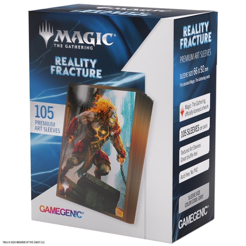 105 Reality Fracture Premium Art Sleeves 66 x 92 mm - Ajani Unrelenting - Gamegenic