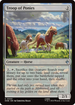Troupe de poneys